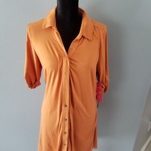 Burnt Orange Flirty Dress